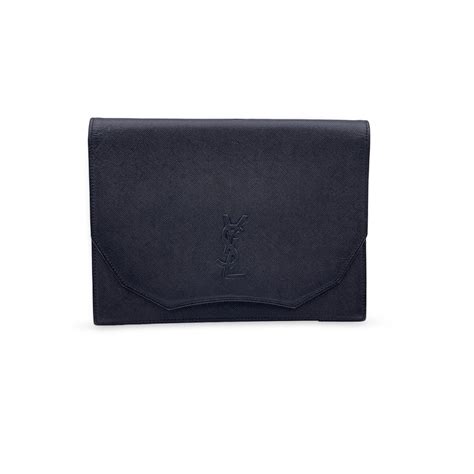 Yves Saint Laurent Pochette Vintage in Pelle Col. Nero 